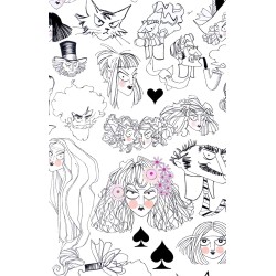 The Ghastlies - Ghastlie Hairdos and Don'ts - 9067D - Black & White