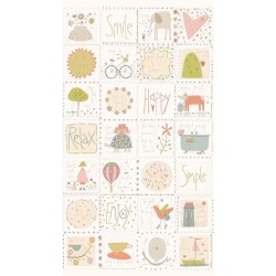 Simply Be Cream Main Quilt Panel