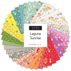 Charm pack 5" squares - Laguna Sunrise
