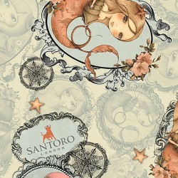 Adrift - Disegni su verde salvia