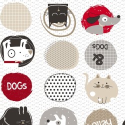 Cotone francese - Cani e gatti in rosso