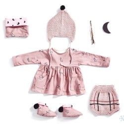 Cartamodello Katia 2319- B19 - Cartamodello Vestito + scaldacollo+stivaletti+Tricot: cappello e mutandina