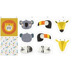 Flying heroes pillow panel - Katia