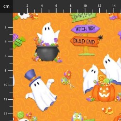 Glow Ghosts - Fantasmi su arancione - 4706-669