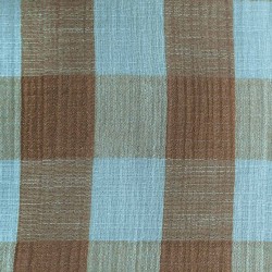 Mousseline Vichy - Aqua & Choco MV3