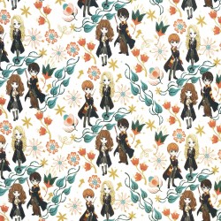 Popeline 100% cotone - Harry Potter Friends