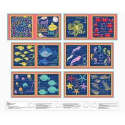 Commotion in the ocean - Pannello libretto tessile