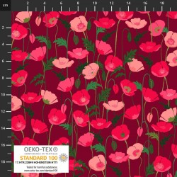 Jersey Avalana - 19-1106 - Fiori su sangria